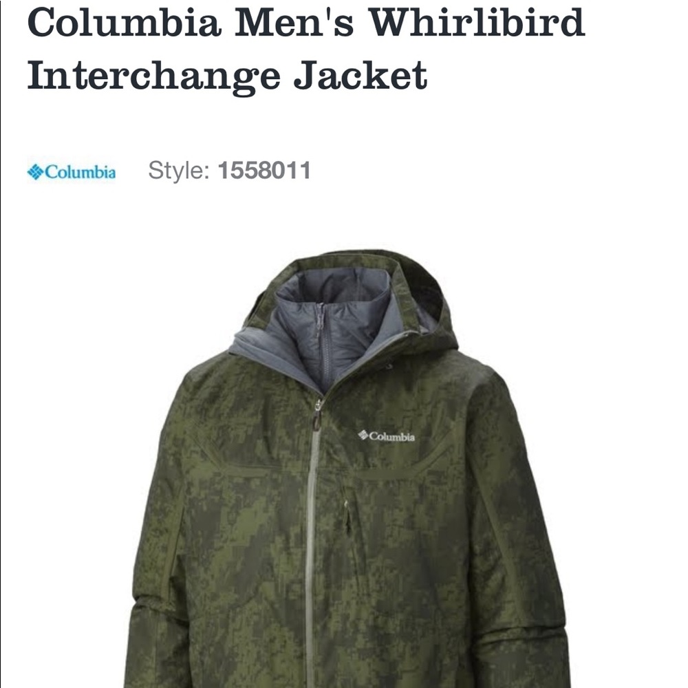 Columbia Mens Large Winter Jacket